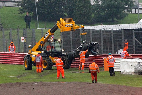 Bruno Senna's Crash at SIlverstone
