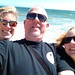 Beth, David, and Jen at the beach