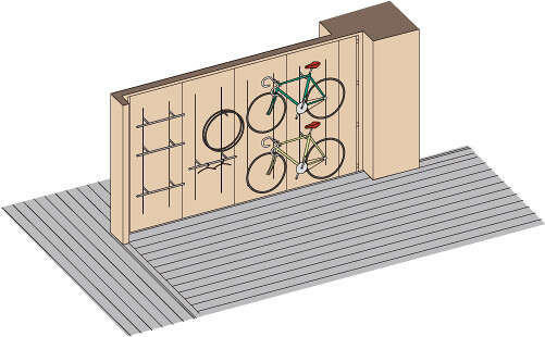 このページで推奨しているような自転車の廊...