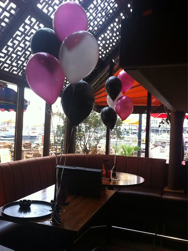 Table Decoration 5 balloons Stockholm Oude Haven Rotterdam