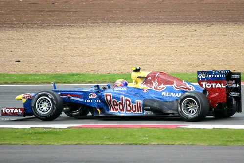 Mark Webber's Red Bull at Silverstone