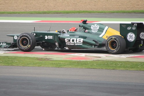 Heikki Kovalainen's Caterham at Silverstone