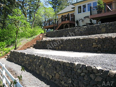 WM AA7, Alan Ash, redtail steps, retaining wall, dry laid stone construction, copyright 2014