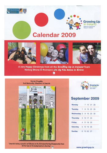 'Growing up in Ireland' Calendar 2009
