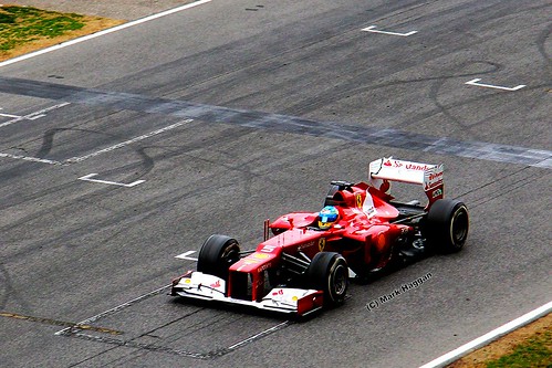 Fernando Alonso in his Ferrari in Formula One Winter Testing, Circuit de Catalunya, March 2012
