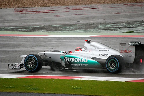 Michael Schumacher's Mercedes at Silverstone