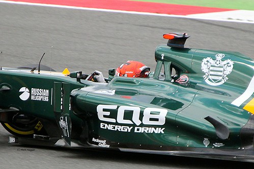 Heikki Kovalainen's Caterham at Silverstone
