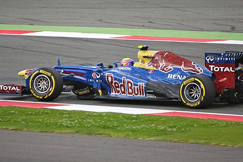 Mark Webber's Red Bull at Silverstone