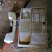 Abandoned telephone in cabana building