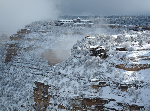 Grand Canyon National Park: South Rim Village in Winter 1657