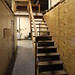 Stairs to the storage loft