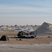 Wild camping in the White Desert (Sahara el Beyda) at Farafra, Egypt