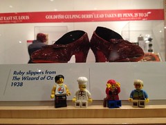 Minifigs find Dorothy's Ruby Slippers. Washington D.C. • <a style="font-size:0.8em;" href="http://www.flickr.com/photos/77158296@N00/6529186441/" target="_blank">View on Flickr</a>