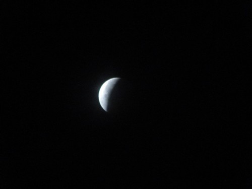 Eclipse parcial desde Liberia