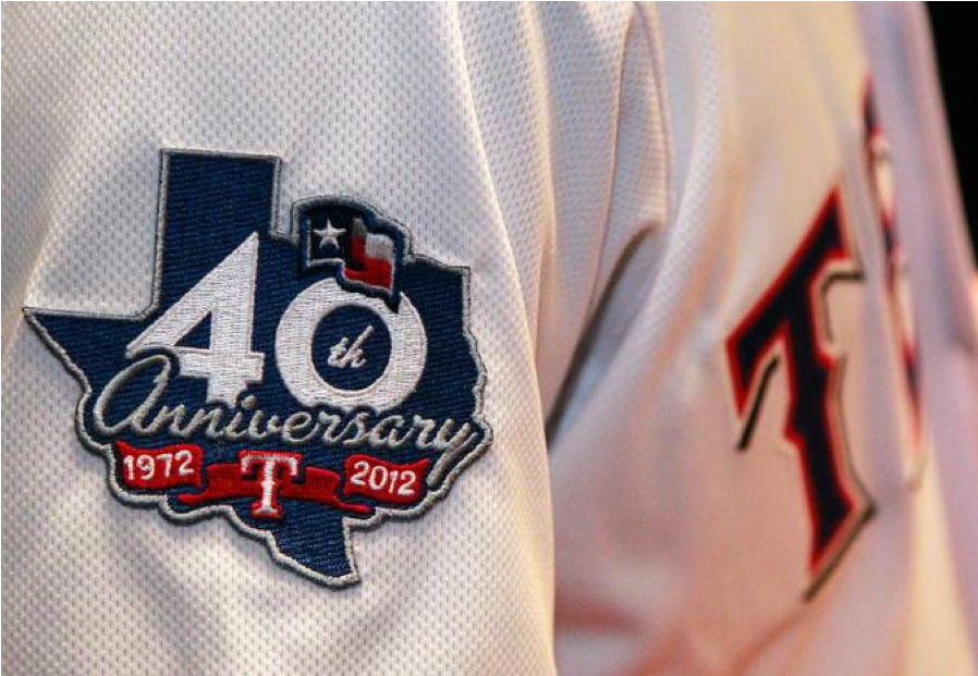 texas rangers 50th anniversary jersey
