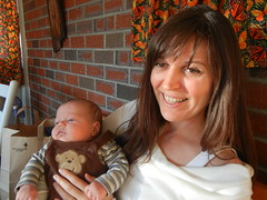 Aunt Becky and Leo on Thanksgiving