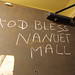 God bless Nanuet Mall chalk graffiti