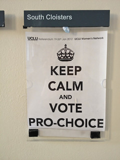 Keep Calm and Vote Pro-Choice