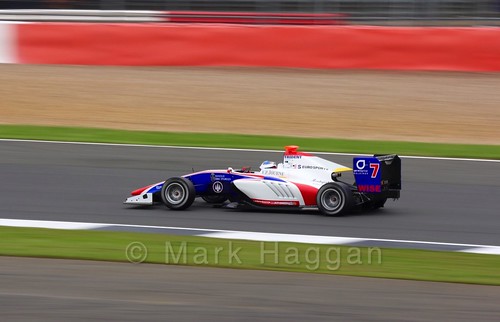 Giuliano Alesi in the Trident car in qualifying for GP3 at the 2016 British Grand Prix