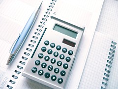 Calculator, Pen and Calendar
