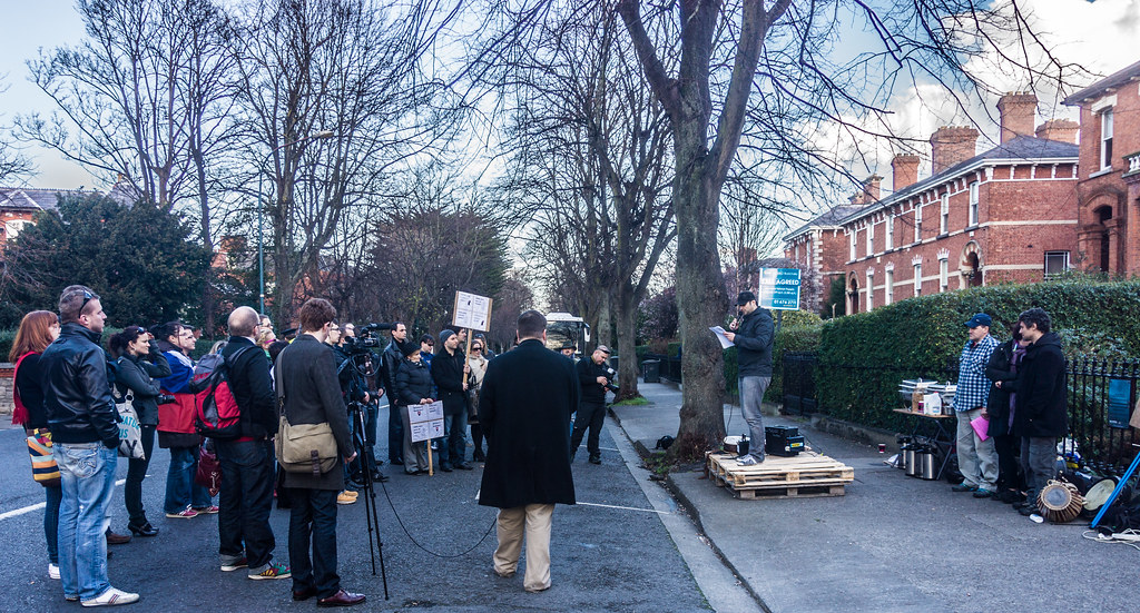 Protesting Outside The Embassy of the Slovak Republic