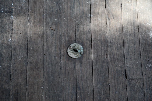 Key hole in the floor
