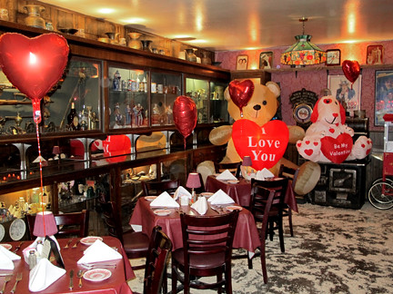 Feb 15 The Backwoods Inn all decked out for Valentines Day