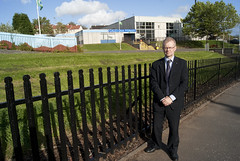 Outside Caledonia Primary School in Baillieston • <a style="font-size:0.8em;" href="http://www.flickr.com/photos/78019326@N08/6835751212/" target="_blank">View on Flickr</a>