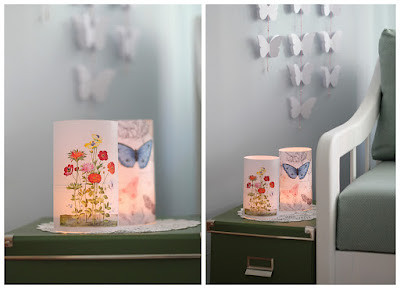 Cafenohut Feature | Decoupage Candle Holder