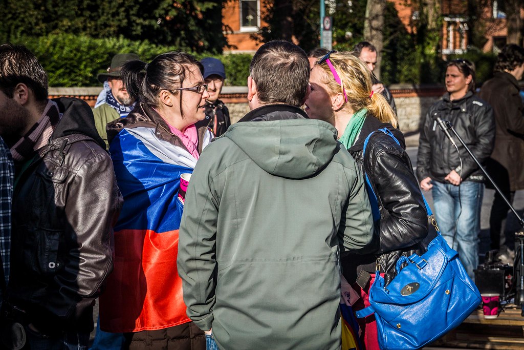 Protesting Outside The Embassy of the Slovak Republic