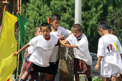 Kids take a water break during the Olympic Day Celebrations • <a style="font-size:0.8em;" href="http://www.flickr.com/photos/76929546@N08/6893080541/" target="_blank">View on Flickr</a>