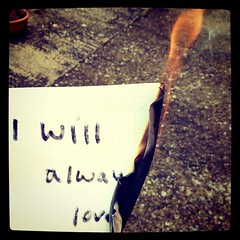 Burning letters by RosiePosieTosie, on Flickr