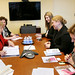 UN Women Executive Director Michelle Bachelet meets with Jasna Matic, State Secretary of the Ministry of Culture, Media and Information Society of the Republic of Serbia