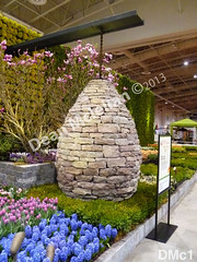 WM Dean Mclellan and Team 1, Feature, flower show, cairn, dry laid stone construction, copyright 2014