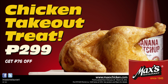 Max's Chicken Take Out Promo : Limited Time Only! | Certified Foodies