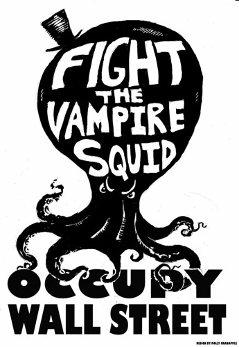 Does Occupy (Wall Street) signal the death of contemporary art? Fight The Vampire Squid by Molly Crabapple