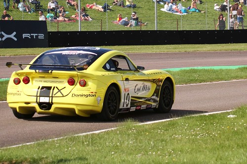 Tom Wood in the Ginetta Juniors Race during the BTCC Weekend at Thruxton, May 2016