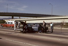 Traffic Accident East Bound 10 FWY at the I 405 January 1972