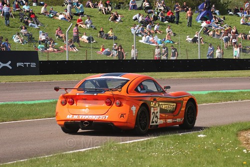 Connor Grady in the Ginetta Juniors Race during the BTCC Weekend at Thruxton, May 2016