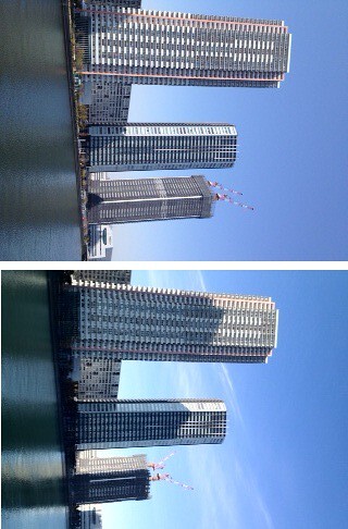その２　辰巳桜橋から左側が昨日撮影、右側...
