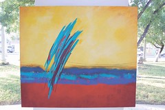 1130. “Salto de verano”, óleo de Laura Soberón.