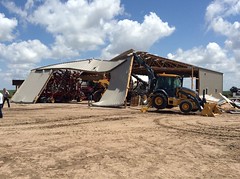 Wind damage near Akron, Colorado from thunderstorms on May 24, 2016. (National Weather Service)