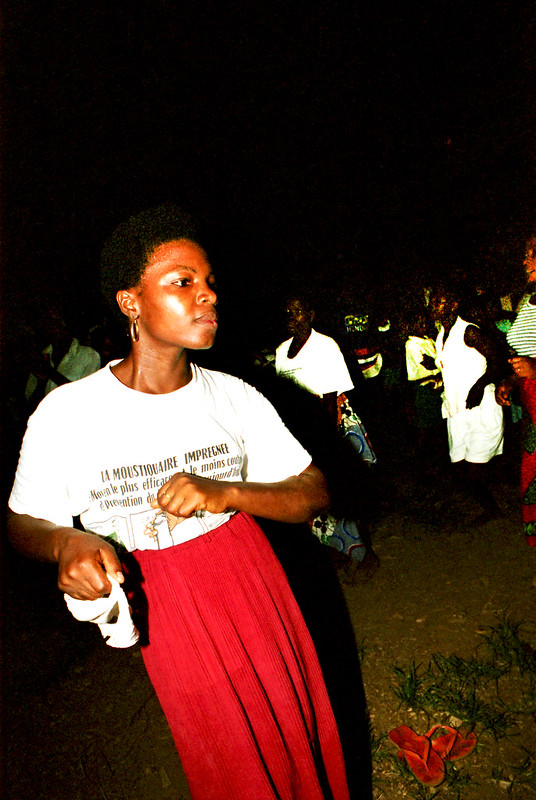 Togo West Africa Ethnic Cultural Dancing and Drumming African Village close to Palimé formerly known as Kpalimé a city in Plateaux Region Togo near the Ghanaian border 24 April 1999 185<br/>© <a href="https://flickr.com/people/41087279@N00" target="_blank" rel="nofollow">41087279@N00</a> (<a href="https://flickr.com/photo.gne?id=14013166781" target="_blank" rel="nofollow">Flickr</a>)
