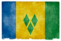 Saint Vincent and the Grenadines Grunge Flag