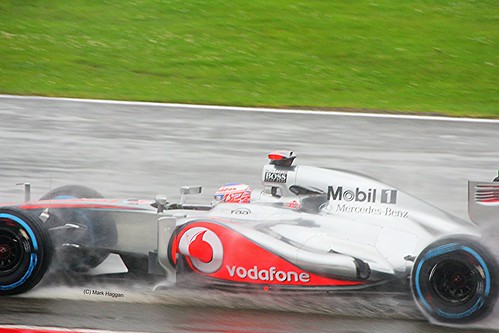 Jenson Button's McLaren at Silverstone