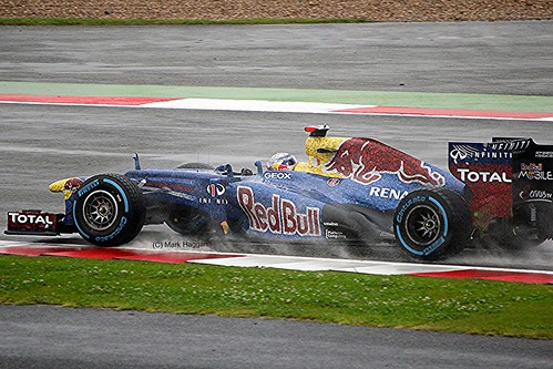Sebastian Vettel's Red Bull at Silverstone