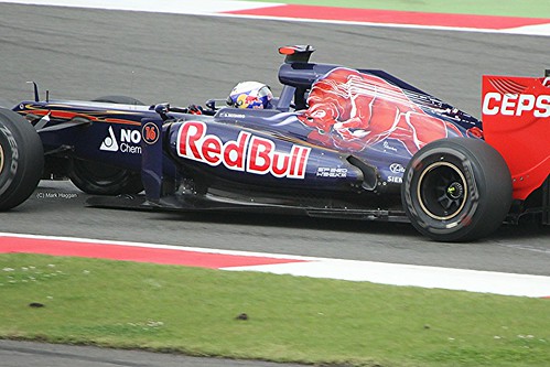 Daniel Ricciardo in his Toro Rosso at Silverstone