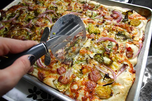 brussels sprouts bacon pizza