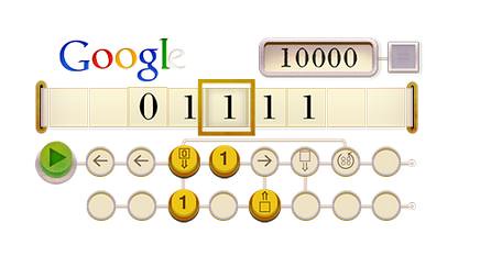 Google Doodle Turing Machine for Alan Turing Centenary