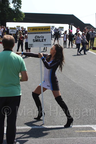 Chris Smiley's grid board during the BTCC weekend at Oulton Park, June 2016